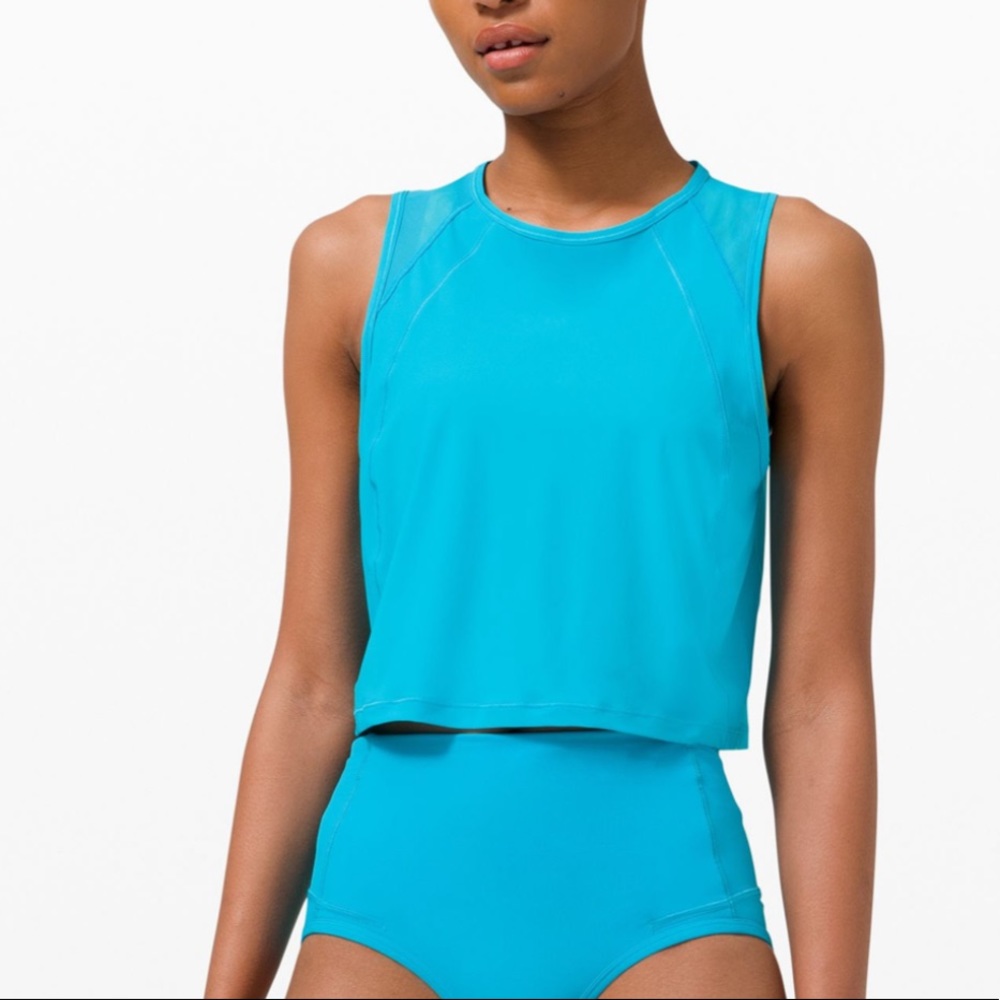 lululemon athletica Blue Tank Top
